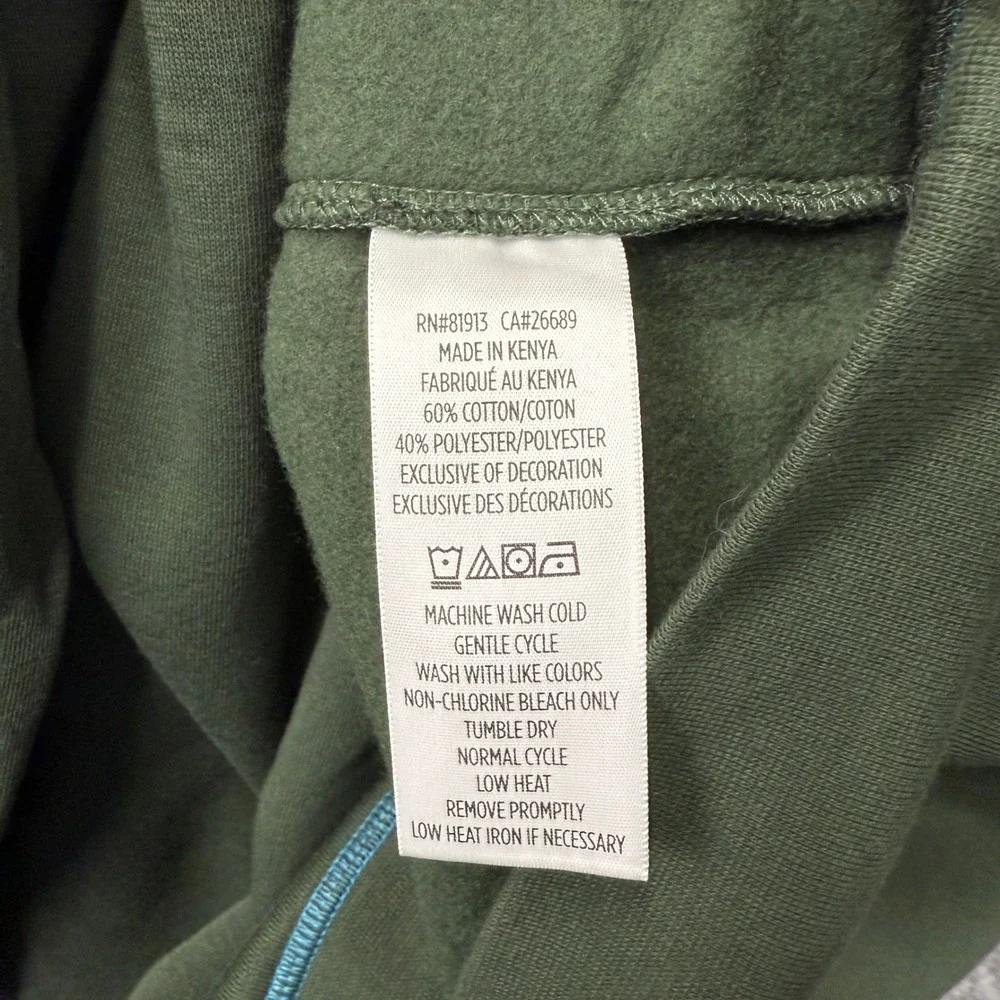 Robert Graham Fulham‎ Mens Deep Forest Green Quarter Zip Pullover Sweatshirt L